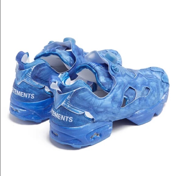 VETEMENTS x Reebok Instapump Fury Sneakers limited edition Blue Graffiti NWT - Picture 9 of 15